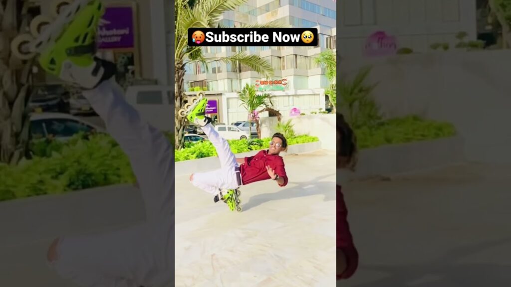 During Inline Skating Suddenly Fall😳🥵#freestyle #stunts #sameerskater #shorts #indianskater #2022