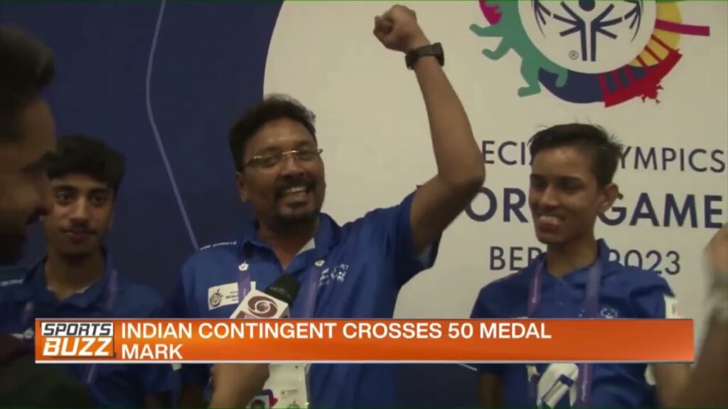 Berlin Special Olympics | Roller Skating Coach and Gold Medal Winners Celebrate Victorious Triumph