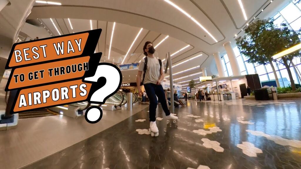 Rollerskating through the new LaGuardia Airport // Is this Allowed? Flaneurz (detachable) Skates