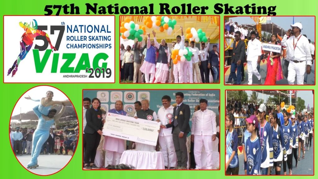 57th National Roller Skating Championship Inaugural Ceremony at Vuda park  Visakhapatnam,Vizagvision