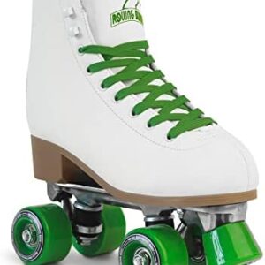 RollingBunny Roller Skates for Women Girls - Classic High-Top PU Leather Quad Roller Skates for Outdoor and Indoor, ABEC-7 Bearings, Ankle Support, Solid and Comfortable