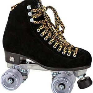 Moxi Skates - Panther - Fun and Fashionable Womens Roller Skates | Black Suede