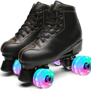 Outdoor Quad Skates Adult Youth Artistic Roller Skate Boots for Dance Training Competition