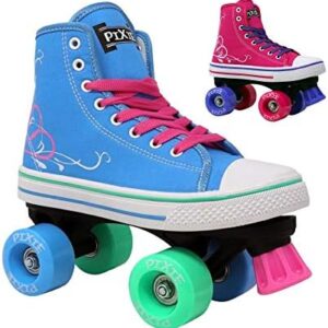 Lenexa Roller Pixie Kid’s Quad Roller Skates - Kids Roller Skates - Roller Skates for Kids - Roller Skates for Girls - Roller Skates for Boys - Girls Roller Skates