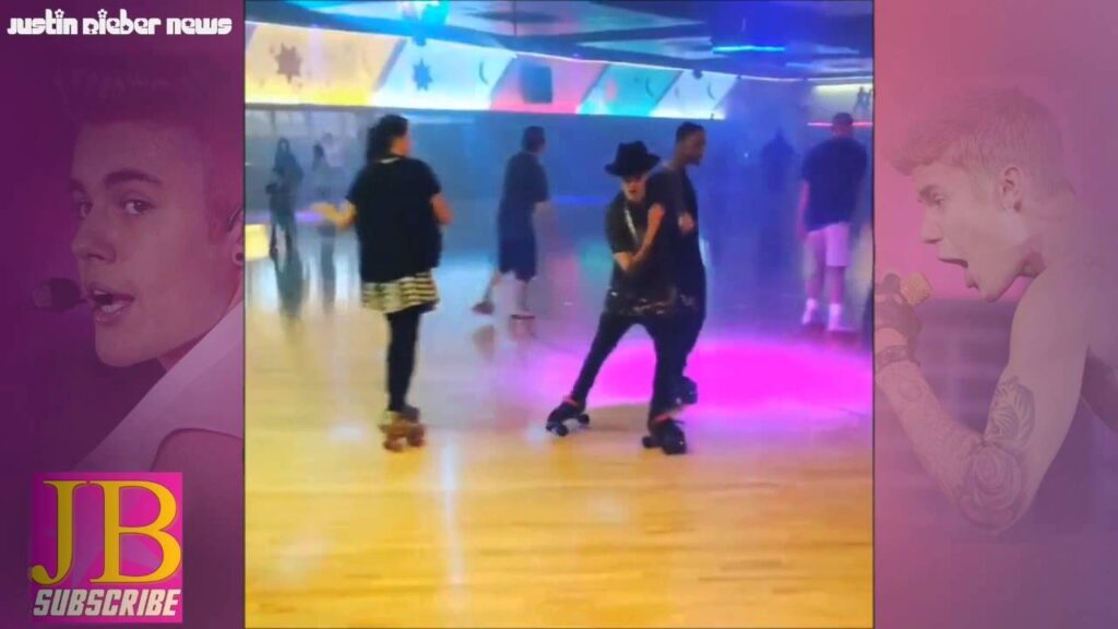 Justin Bieber Roller Skating in Glendale, Los Angeles, California #1 (16 July, 2014)