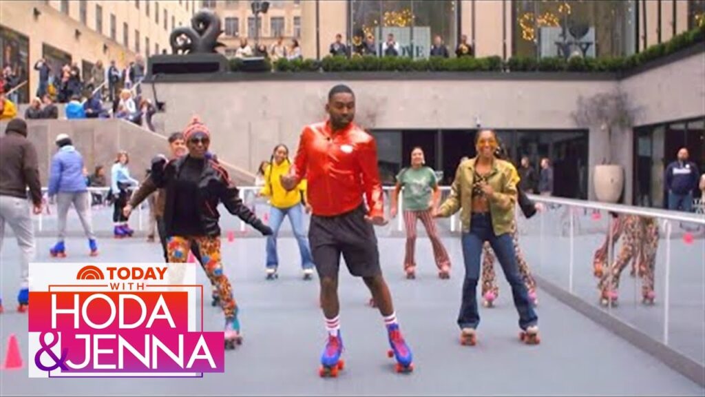 See Justin Sylvester Get A Crash Course On Roller Skating