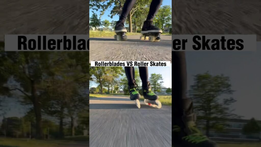 Rollerblades VS Roller Skates π₯π± #skating #tips #freestyle #shorts