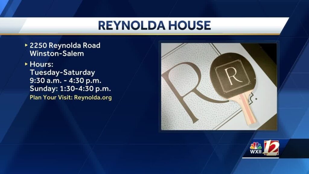 You can now play ping pong when visiting Reynolda House