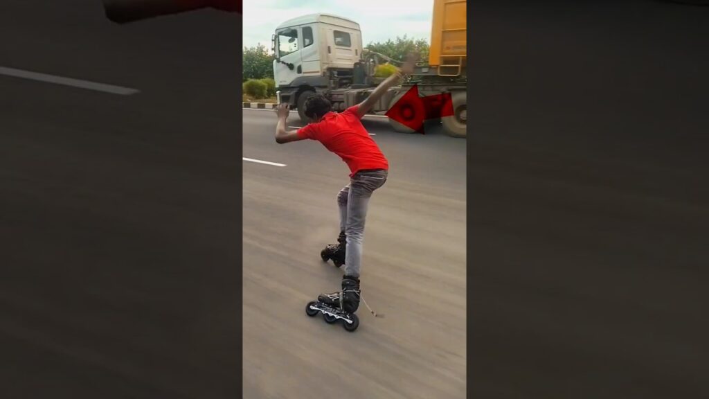 Inline skating Speed Test l skating Speed l⛸️#skating #speedskating#viral #skater#balurghat #shorts