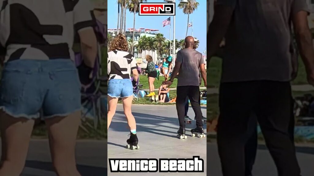 Ice Cube VENICE BEACH ROLLER DISCO PLAZA PART 2 #venicebeach #rollerskating #grind #californiabeach
