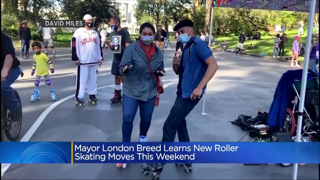 London Breed Roller Skating with Beto Lopez