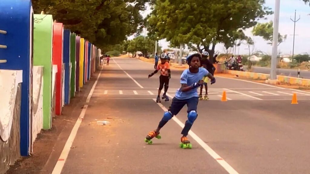 Roller skating training cover story