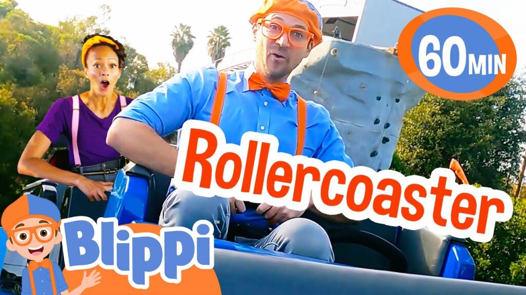 Blippi and Meekah’s Rollercoaster Adventures! Theme Park Stories for Kids