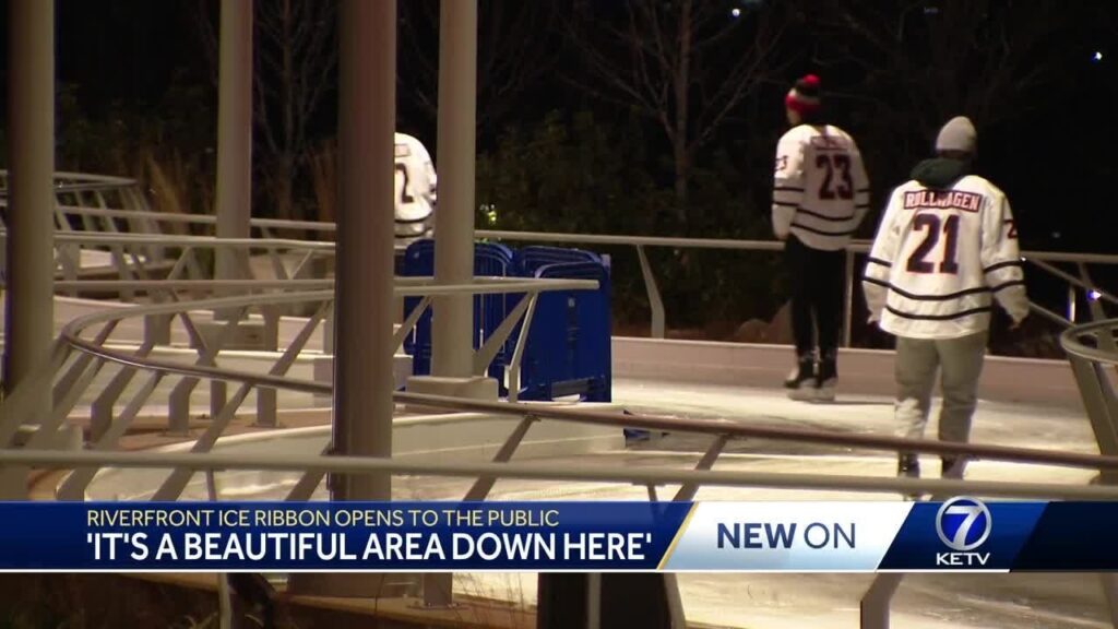 ‘It’s a beautiful area down here’: RiverFront ice ribbon opens to the public