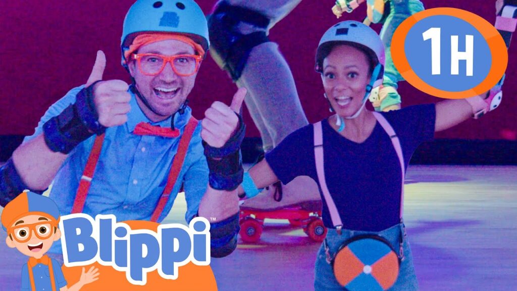 Blippi & Meekah Go Rollerblading – Learn To Skate | Blippi – Sports & Games Cartoons for Kids