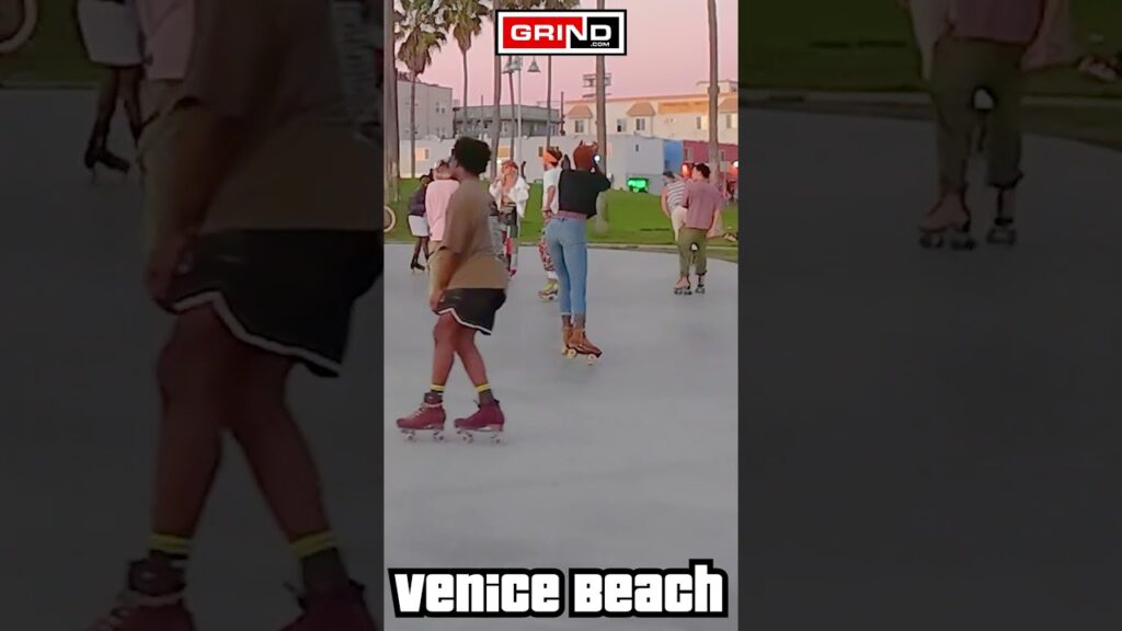 Get on up – James Brown PART 20 AT VENICE BEACH ROLLER DISCO PLAZA LIVE #rollerskating #grind