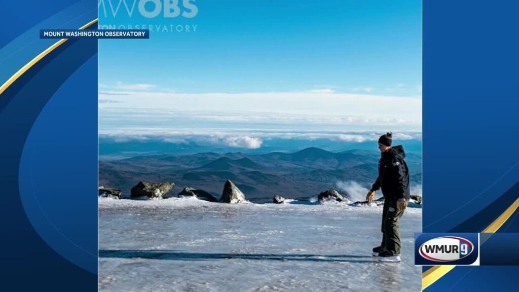 Mount Washington staff explores summit on ice skates