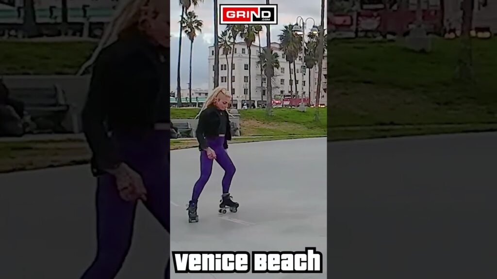 Night Fever by Bee Gees Part 7 AT VENICE BEACH ROLLER DISCO PLAZA LIVE #rollerskating #grind
