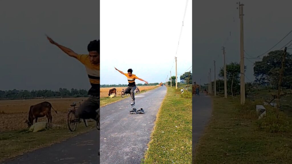 skating video short video😜🥰👌 #2023 #comedy #blackpink #tiktok #train #trending #viral #new #news