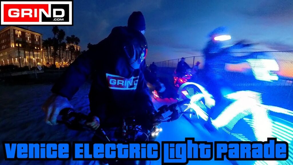 On Grind with The Venice Electric Light Parade Virtual E-Bike Tour on Sunday at Sunset 12-3-23