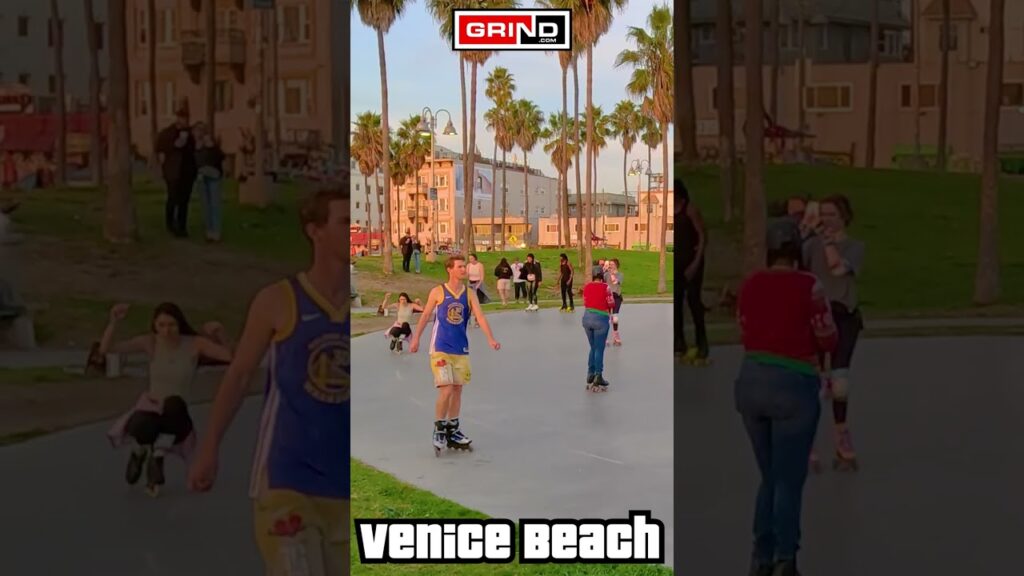 Blurred Lines – Robin Thicke AT VENICE BEACH ROLLER DISCO PLAZA LIVE #rollerskating #grind