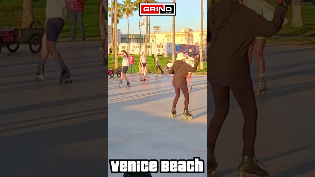 From 9 Until by Lakeside Part 12 AT VENICE BEACH ROLLER DISCO PLAZA LIVE #rollerskating #grind