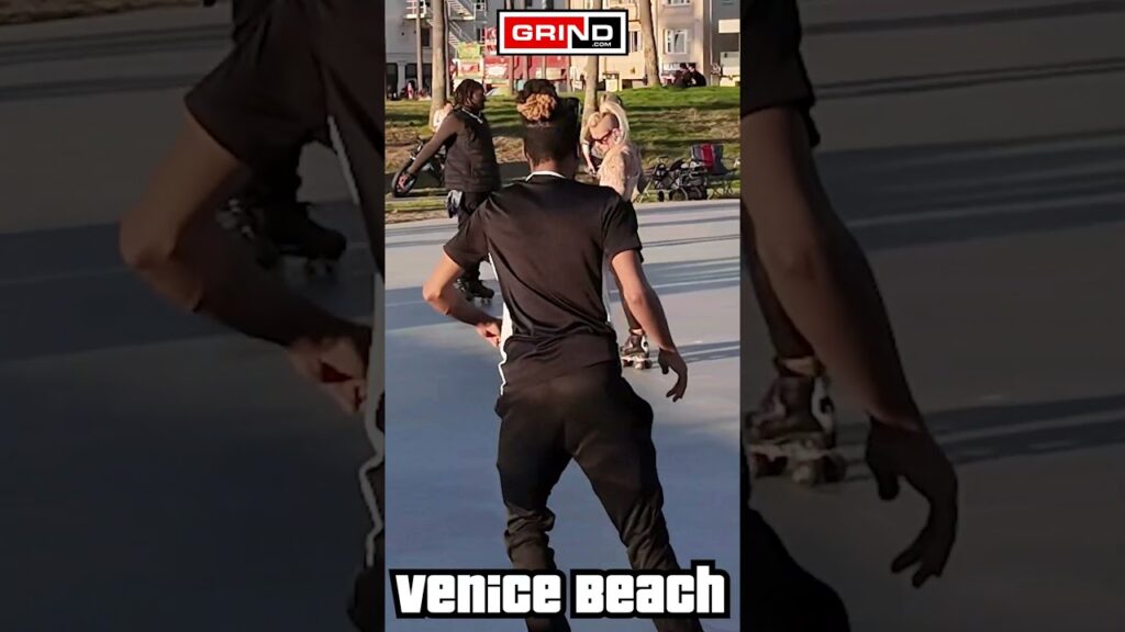 Another Brick In The Wall Part 5 Pink Floyd AT VENICE BEACH ROLLER DISCO PLAZA #rollerskating #grind