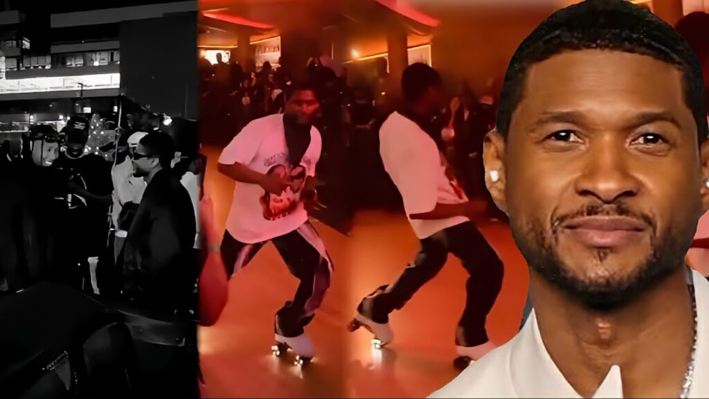 See Usher & Tyga At Flippers Roller Boogie Palace