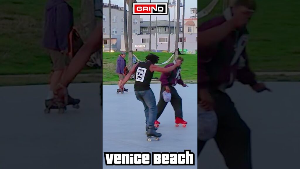 PT 3 Papa Was a Rollin’ Stone Temptations at VENICE BEACH ROLLER DISCO PLAZA  #grind  #rollerskating