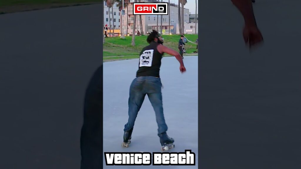 I Believe I Can Fly – by R. Kelly at VENICE BEACH ROLLER DISCO PLAZA  #grind  #rollerskating