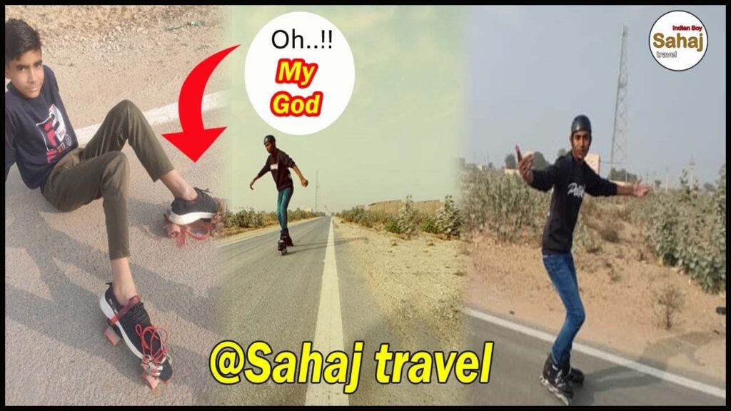 My Friend Fell Twice|| MY Friend Skated For The First Time || New Video || Sahaj travel