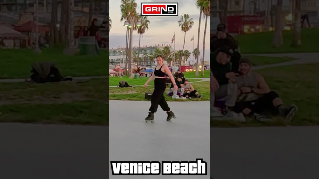 PT 8 She Bustin’ Out (On Funk) at VENICE BEACH ROLLER DISCO PLAZA  #grind  #rollerskating
