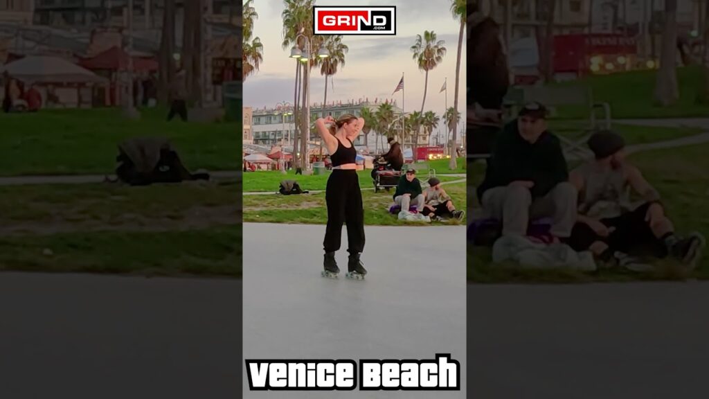 PT 4 She Bustin’ Out (On Funk) at VENICE BEACH ROLLER DISCO PLAZA #grind #rollerskating