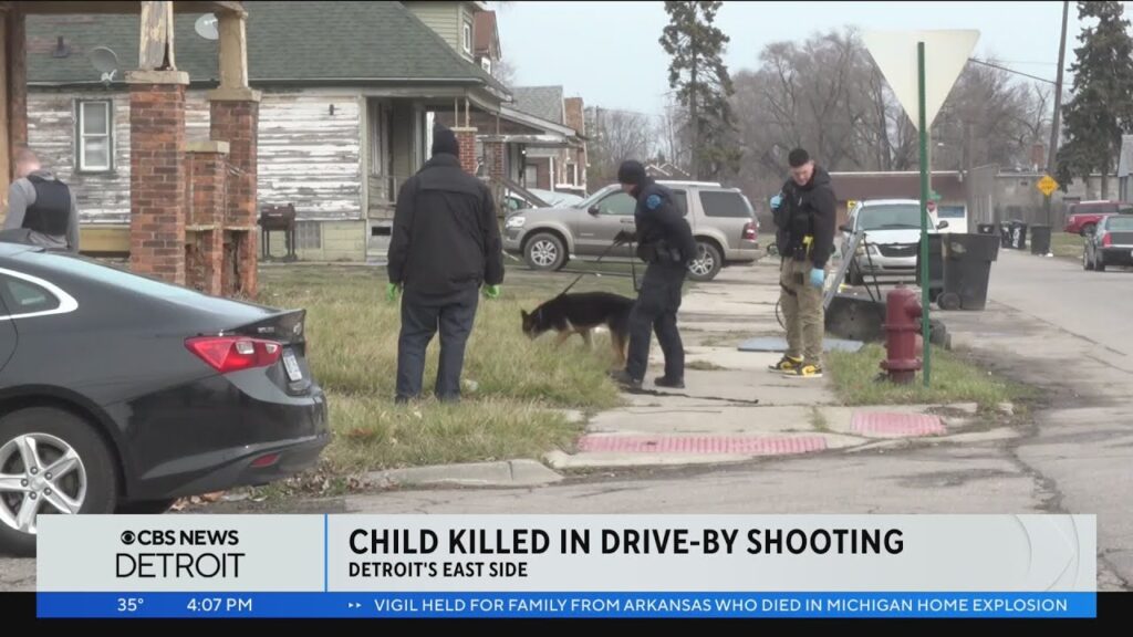 Child killed in drive-by shooting on Detroit’s east side