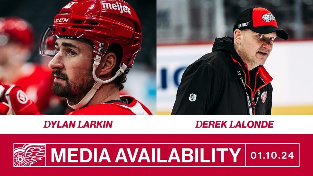 Dylan Larkin & Derek Lalonde Practice Updates | Jan 10, 2024