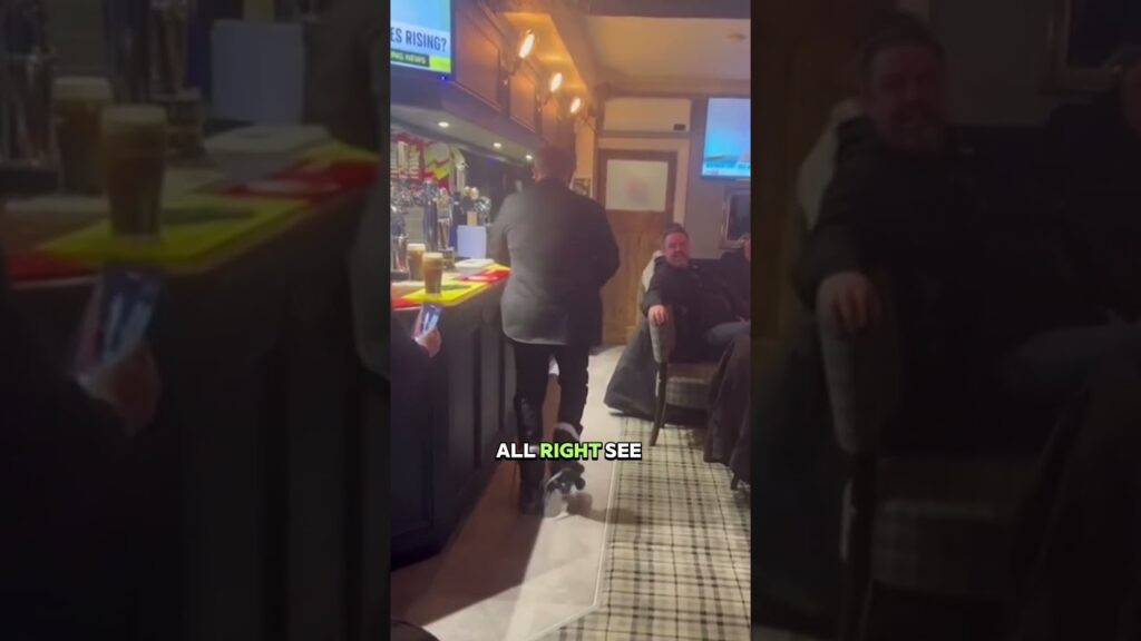Ricky Hatton Tests His Skating Skills After A Pint In Pub