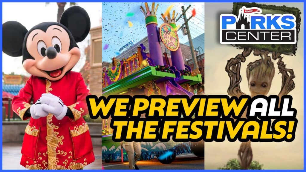 Disneyland Lunar New Year, EPCOT Flower and Garden, and Universal Mardi Gras Celebrations!