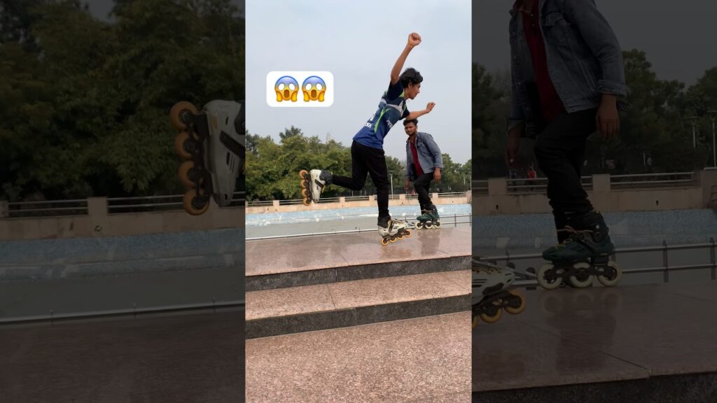क्या Ak Wheel पर Skating कर सकते हैं ? 😱 #skating #stunt #viralvideo ##trending #viral #shortsvideo