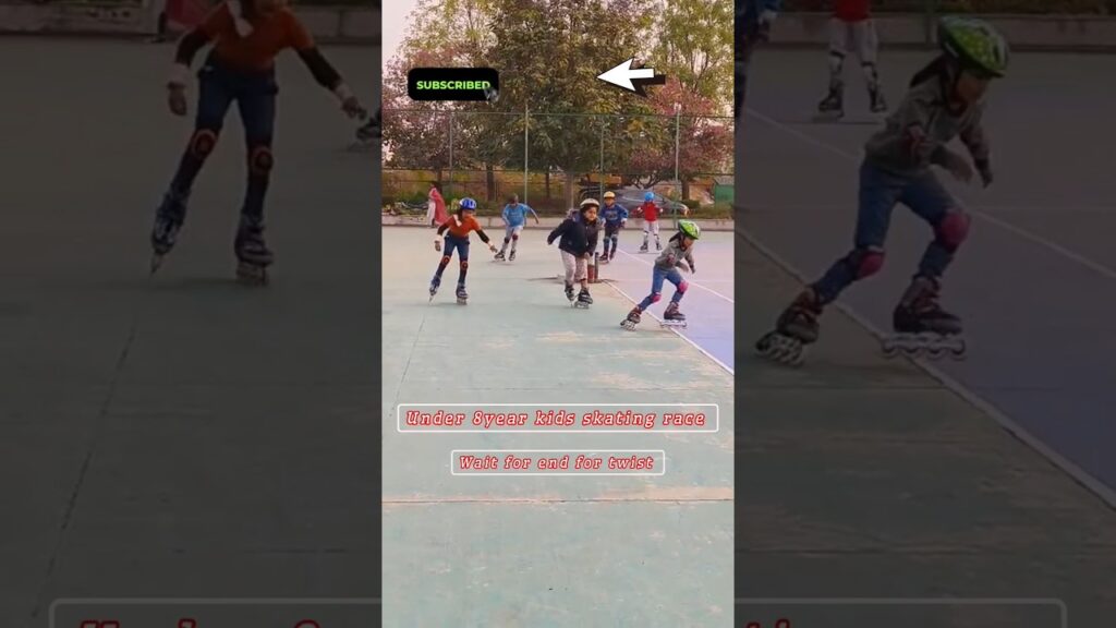 under 8year kids skating race #skater #funny #kids #viral #subscribe @brailleskateboarding