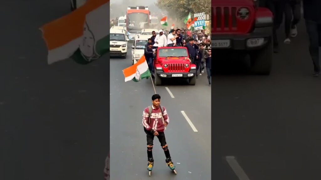 Rahul Gandhi : mohabbat ki dukaan || Rollerskating