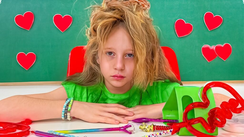 Nastya helps people on Valentine’s Day