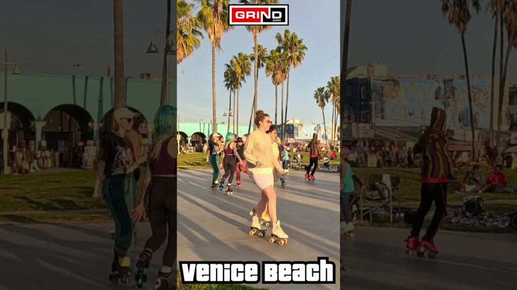 PT 3 Hey Mr. D.J. Zhané at VENICE BEACH ROLLER DISCO PLAZA LIVE #grind #rollerskating