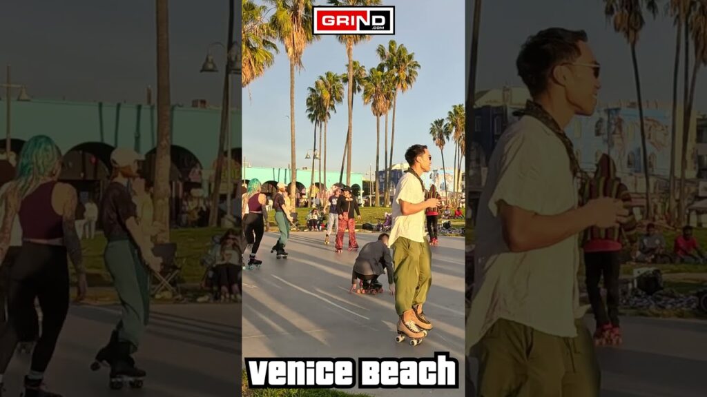 Hey Mr. D.J. Zhané at VENICE BEACH ROLLER DISCO PLAZA LIVE #grind #rollerskating
