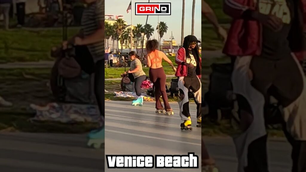 PT 5 Trick Me Kelis at VENICE BEACH ROLLER DISCO PLAZA LIVE #grind #rollerskating