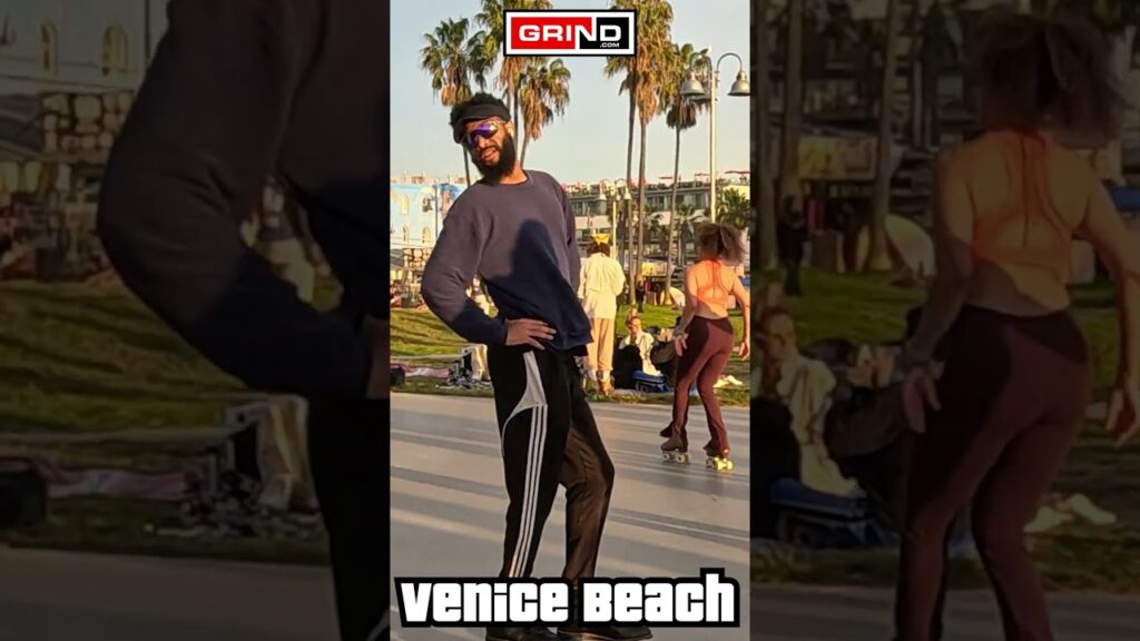 Trick Me Kelis at VENICE BEACH ROLLER DISCO PLAZA LIVE #grind #rollerskating