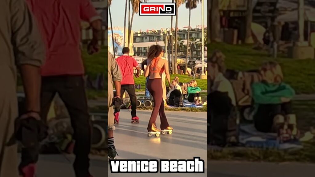 PT 4 Trick Me Kelis at VENICE BEACH ROLLER DISCO PLAZA LIVE #grind #rollerskating