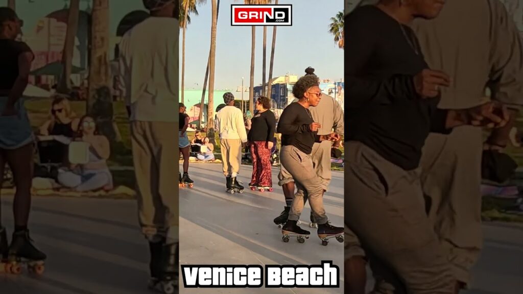 PT 6 Trick Me Kelis at VENICE BEACH ROLLER DISCO PLAZA LIVE #grind #rollerskating
