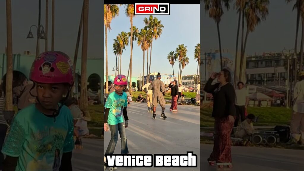 PT 9 Trick Me Kelis at VENICE BEACH ROLLER DISCO PLAZA LIVE #grind #rollerskating