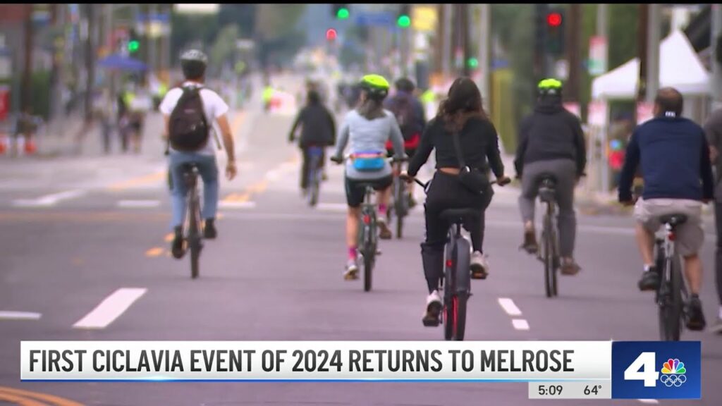 Cyclists, roller skaters enjoy 2024’s first CicLAvia event