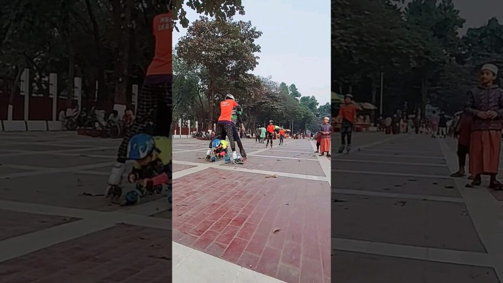 kodom tole bose ace nagor kanaia @brotherskating1100 @shahidunnabi #rollerskating #skate #stunts